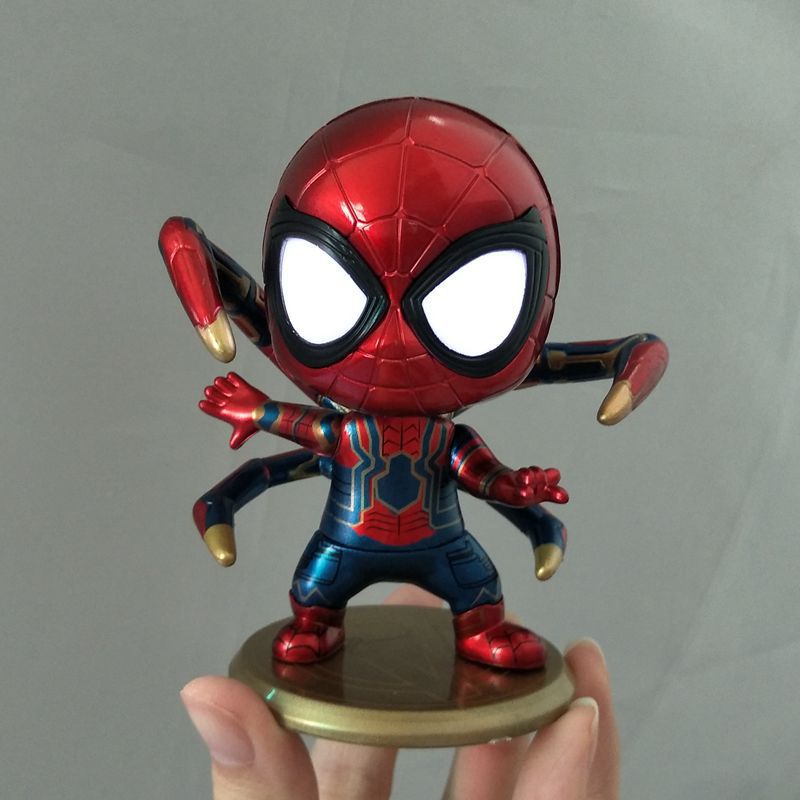 Illuminated Iron Man and Spider-Man Figurines (Avengers)